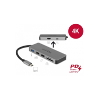 Delock DELOCK USB Type-C Docking Station 4K - HDMI / Hub / SD kártyaolvasó / PD 2.0