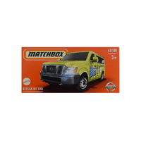 Mattel Matchbox: Nissan NV sárga kisautó papírdobozban 1/64 - Mattel