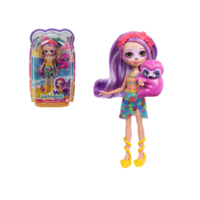 Mattel Enchantimals: Sunshine Beach - Sabindra Sloth baba és Hang a lila lajhár - Mattel