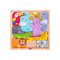 Woodyland Állatos fa formakirakó puzzle - Woodyland