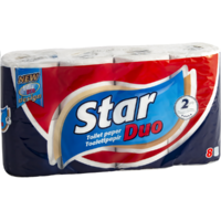 Star Duo Star Duo toalettpapír 8 tekercs 2rétegű