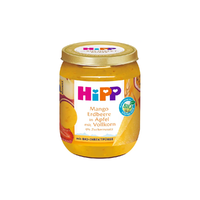 HiPP HiPP Bio Prémium Bébidesszert Alma mangó eper teljes kiőrlésű gabonával 6 hónapos kortól 160 g
