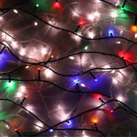  Karácsonyi LED égősor, 360 izzó, 39 m - színes