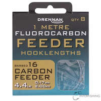 DRENNAN Drennan 1m Fluorocarbon Feeder Rig Carbon Feeder 16 előkötött horog
