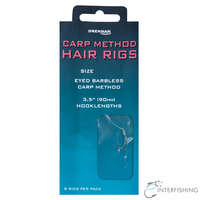 DRENNAN Drennan Carp Method Hair Rigs 8-10 lb előkötött horog