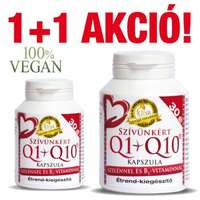 Celsus Celsus Szívünkért Q1+Q10 + szelén + B1 vitamin kapszula( 30db )1+1 Ajánlat