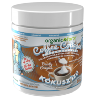 Organic Force KÓKUSZ ízű Coffee Collagen – Kávékollagén, Kollagén por kávéba vagy egyéb italba vitaminokkal 318 g