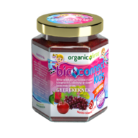 Organic Force Bioconnect Kids Szuperlekvár, 3 éves kortól, gyümölcs-zöldség koncentrátum béta-glükánnal, 210 g