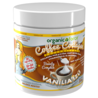 Organic Force VANÍLIA ízű Coffee Collagen – Kávékollagén, Kollagén por kávéba vagy egyéb italba vitaminokkal 318 g