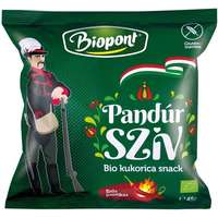 Biopont bio kukorica snack pandúr szív erős paprikás ízesítéssel 45 g