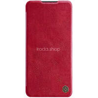 Samsung Galaxy A73 5G SM-A736B, Oldalra nyíló tok, kamera védelem, Nillkin Qin Pro, piros