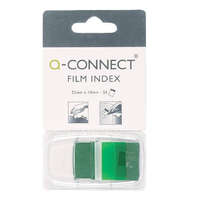 Q-CONNECT Öntap. oldaljelölő 25x43mm 50 címke Q-Connect zöld