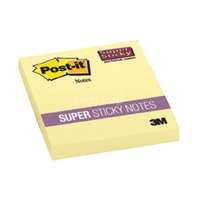  Post-it Super Sticky jegyzettömb 76 × 76 mm 90 lap 654-90CYSS-EE kanárisárga