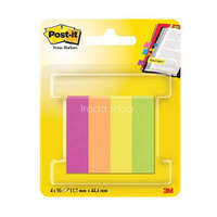 Post-it Jelölőlapok12,7 x 44,4mm, 4 x 50 lap (neon színek)670-4CA-EU