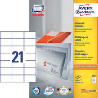 AVERY Etikett címke univerzális 3652 fehér 70x42,4mm 100ív Avery