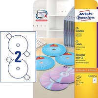 AVERY Etikett címke Media L7676-25 CD SuperSize 117mm 25ív Avery