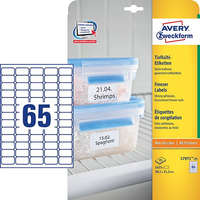 AVERY Etikett címke speciális L7971-25 fagyasztó címke 38,1 x 21,2 mm Avery