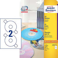 AVERY Etikett címke Media L6043-25 CD ClassicSize 117mm Avery