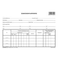 Szabadság nyilvántrtó lap A/5 fekvő B.18-50 Pátria