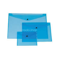 Q-CONNECT Iratgyűjtő tasak A/5 patentzáras fekvő Q-Connect 225x165mm kék