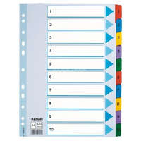 Regiszter A/4 karton 1-10 reg. Mylar 100161