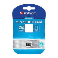 VERBATIM Memóriakártya VERBATIM MicroSD Class 10 8GB 44012