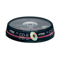  CD-R TDK 700MB 52x 10db cakebox