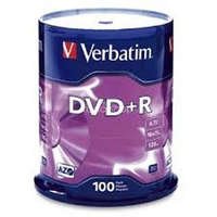  DVD+R Verbatim 4,7GB, 16x 100 db/henger