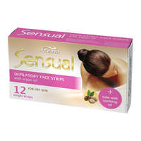 JOANNA JOANNA Sensual Szőrtelenítő gyantacsík arcra argán olajjal - 6x2 db
