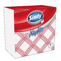 Sindy Sindy szalvéta 1 rétegű 45 db kockás (piros) 33x33cm