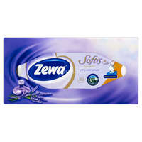 Zewa Zewa Softis papírzsebkendő 4 rétegű dobozos 80 db Levendula