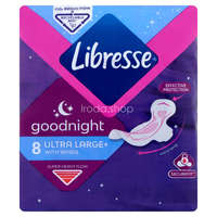 LIBRESSE Libresse egészségügyi betét 8 db Ultra Goodnight szárnyas