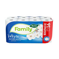 TENTO TENTO toalettpapír Family Cotton White 2 rétegű 16 tekercses