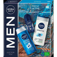 NIVEA NIVEA MEN Fresh Active ajándékcsomag (tusfürdő&golyós deo&sampon)