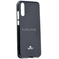LG G8 ThinQ G820Q, Szilikon tok, Mercury Goospery, csillámporos, fekete