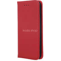 Motorola Moto G9 / G9 Play / E7 Plus, Oldalra nyíló tok, valódi bőrtok, stand, Smart Pro, piros