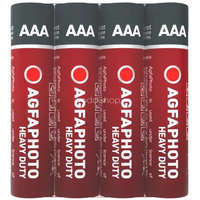 AGFAPHOTO Elem, AAA, 4 db, féltartós (szén-cink), zsugor, AGFAPHOTO "Heavy Duty"