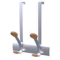 ALBA Ruhafogas, ajtóra helyezhető, fém, 2db akasztóval, ALBA, ezüst