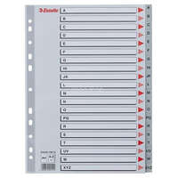 ESSELTE Regiszter, műanyag, A4, A-Z, ESSELTE, szürke