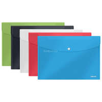 ESSELTE Irattartó tasak, A4, patentos, ESSELTE "Vivida", vegyes színek