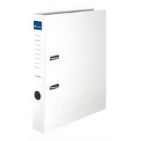 VICTORIA OFFICE Iratrendező, 50 mm, A4, PP/karton, élvédő sínnel, VICTORIA OFFICE, "Basic", fehér
