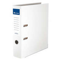 VICTORIA OFFICE Iratrendező, 75 mm, A4, PP/karton, élvédő sínnel, VICTORIA OFFICE, "Basic", fehér