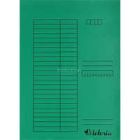 VICTORIA OFFICE Gyorsfűző, karton, A4, VICTORIA OFFICE, zöld
