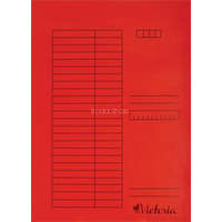 VICTORIA OFFICE Gyorsfűző, karton, A4, VICTORIA OFFICE, piros