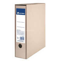 VICTORIA OFFICE Tokos iratrendező, 75 mm, A4, karton, VICTORIA OFFICE, "Natúr"