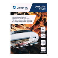 VICTORIA OFFICE Meleglamináló fólia, 125 mikron, A4, fényes, VICTORIA OFFICE