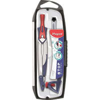 MAPED Körző készlet, rögzíthető lábakkal, 3 darabos, MAPED "Stop System"