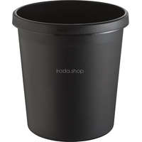 HELIT Papírkosár, 18 liter, HELIT, fekete