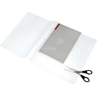 PANTA PLAST Füzet- és könyvborító, áttetsző, fényes felület, állítható széllel, öntapadó csíkkal 550x310 mm, PP, PANTA PLAST