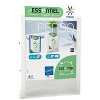 VIQUEL Gyűrűs könyv, panorámás, 2 gyűrű, 25 mm, A4, PP, VIQUEL "Essentiel Perso", fehér